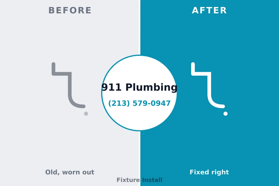 Before and after: plumbing repair Lexington, WA